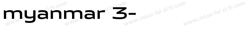 myanmar 3字体转换